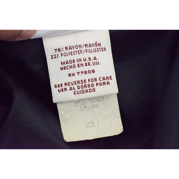 Vintge 90s Blue Plaid Oversized Blazer | size S‎ - Picture 7 of 10